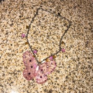 tarina tarantino vintage butterfly necklace rare
